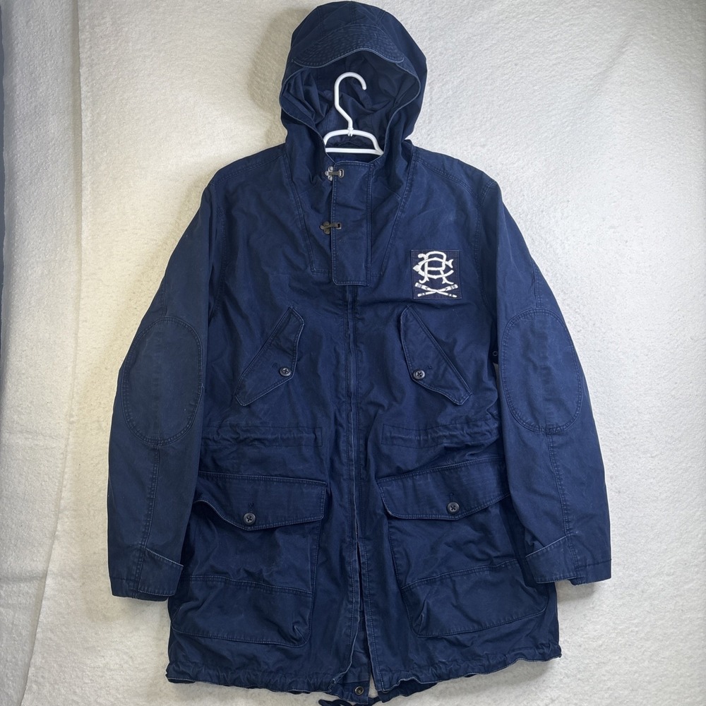 Rugby Ralph Lauren Rugby Crew Field Jacket Fireman Clasp Utility Military Vtg L